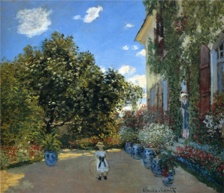 The Artist's House at Argenteuil, 1873 - Claude Monet Paintings